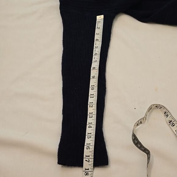 Madewell Cameron Ribbed Cardigan Sweater in Coziest Yarn- Navy Small small - Picture 8 of 10